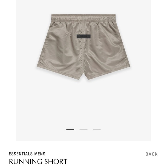 NWT Fear of God Essentials MENS nylon running short size Large SOLD OUT in gray - Picture 2 of 3